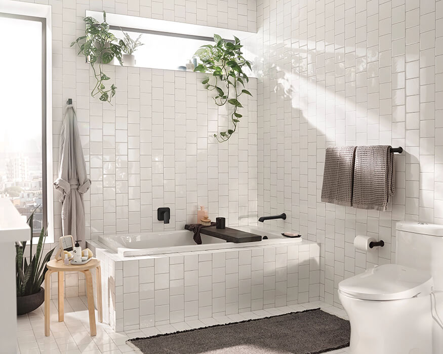 NearMoon Self Adhesive 16-Inch Bathroom Towel Bar- Brushed Nickel Stainless  Steel Bath Wall Shelf Ra