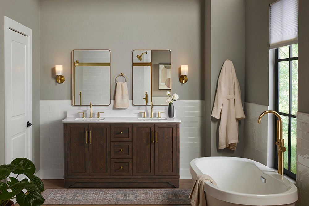 Dresser Mirror - Gold - Mirrors - The Home Depot Dresser Mirror - Gold - Mirrors - The Home Depot