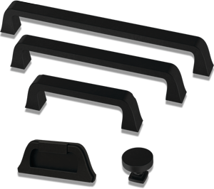 Brainerd Rounded Square 3-in Center to Center Matte Black Rectangular Bar Drawer  Pulls in the Drawer Pulls department at