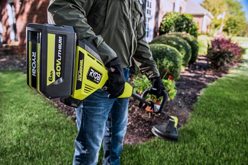 Lithium Ion Ryobi Ry40270vnm Battery Powered Weed Eater Cordless